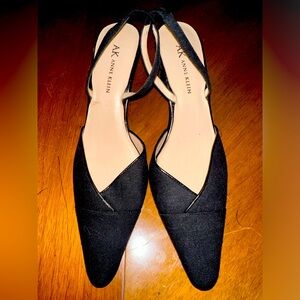 Anne Klein Slingback black pumps